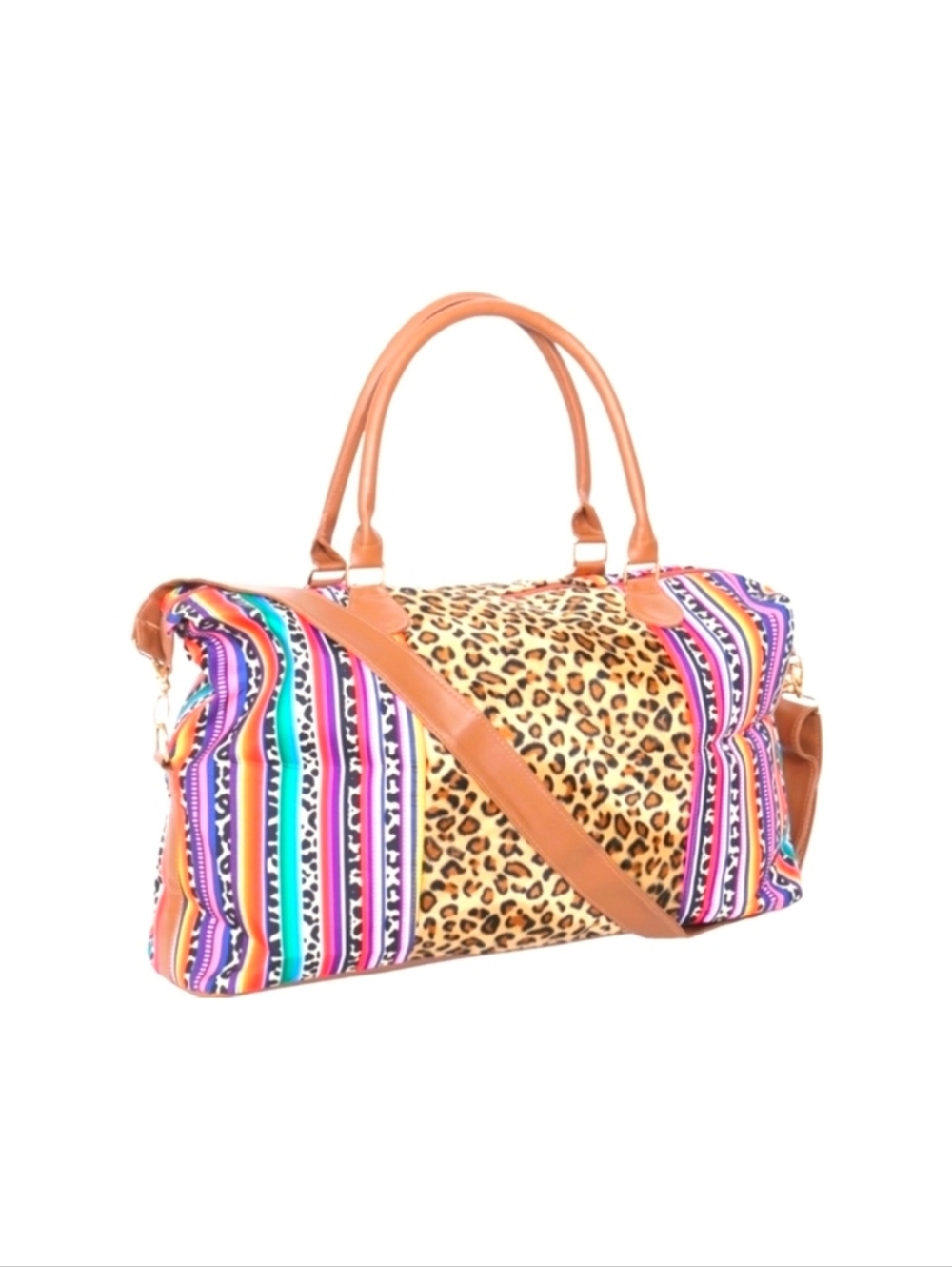 Aztec Animal Print Duffle Bag